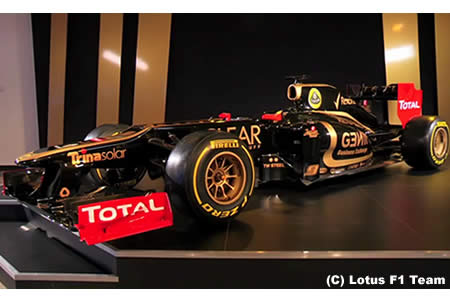 ロータス、2012年F1マシンE20を発表