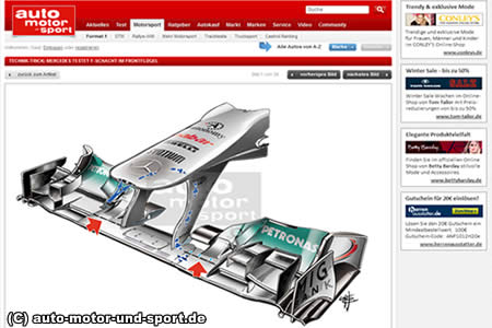 メルセデスAMG、Fダクト方式のフロントウイング投入か