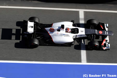 F1バルセロナテスト、最終日は小林可夢偉がトップ