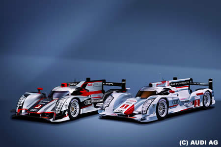 アウディ、ハイブリッドのWECマシンR18 eトロン・クワトロを発表