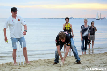 セバスチャン・ベッテル、イベントでも負けず嫌い＝F1オーストラリアGP