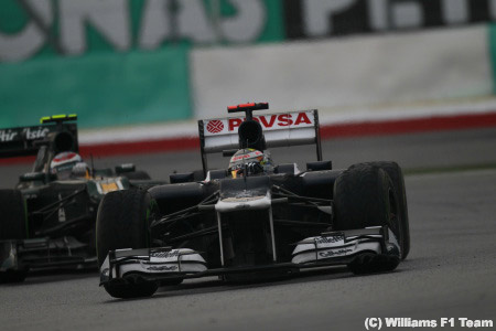 パストール・マルドナード、エンジントラブルでポイントを逃す