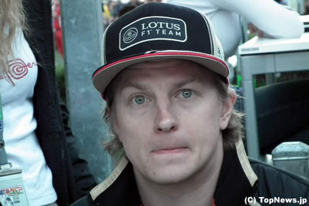 予選直後のキミ・ライコネンの表情＝F1オーストラリアGP　その2