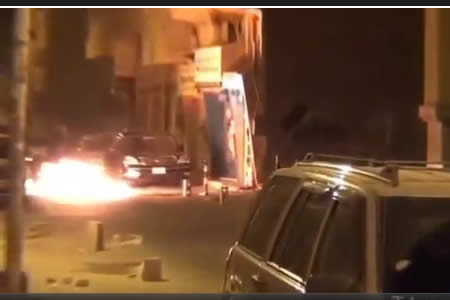 【動画】バーレーン、デモ隊と警官隊が催涙ガスと火炎瓶の応酬
