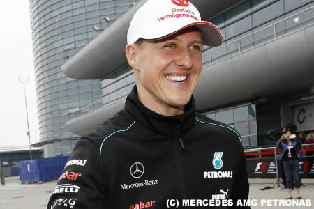 ニコ・ロズベルグ初優勝にシューマッハも笑顔＝F1中国GP