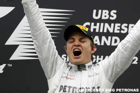 ニコ・ロズベルグ、初優勝に歓喜＝F1中国GP　その4