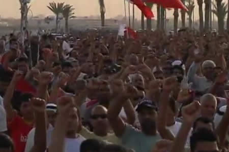 【動画】抗議活動の続くバーレーン