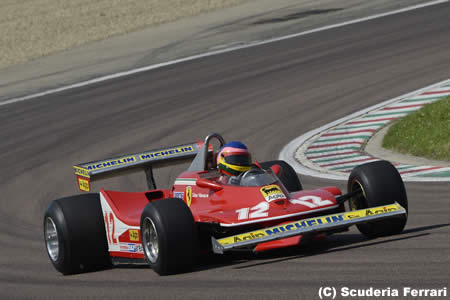 ジル・ビルヌーブ没後30年、息子ジャックが312 T4でデモ走行