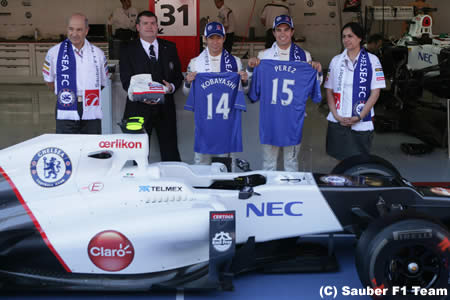 チェルシーのチャンピオンズリーグ初制覇をザウバー祝福　小林可夢偉も現地観戦