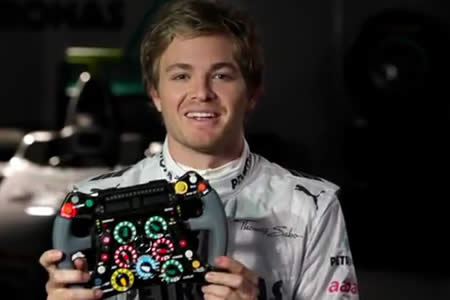 【動画】F1のステアリング解説＝ニコ・ロズベルグ