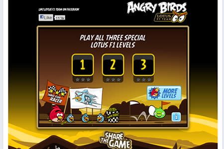 ロータス＆アングリーバードのコラボゲームがリリース