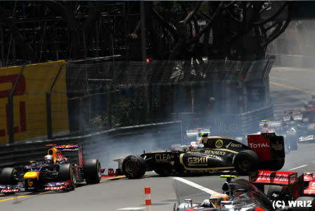 【画像】大混乱の1コーナー＝F1モナコGP