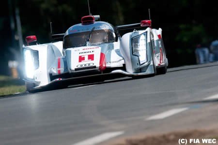 ル・マン24時間予選、アウディのハイブリッドがポール。トヨタは3番手