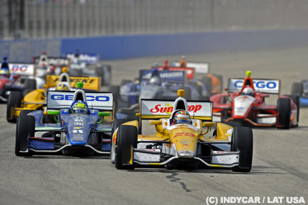 インディ第8戦決勝、ライアン・ハンターレイが優勝、佐藤琢磨リタイア