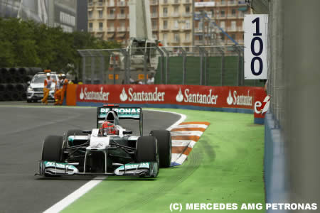 ミハエル・シューマッハ、F1ヨーロッパGP表彰台はく奪の可能性！