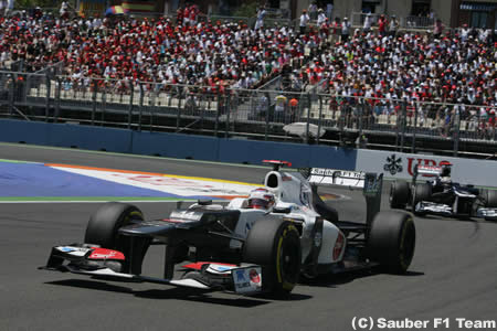 ピレリタイヤを使いこなすザウバー