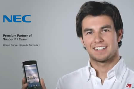 【動画】NEC、セルジオ・ペレスをCMに起用