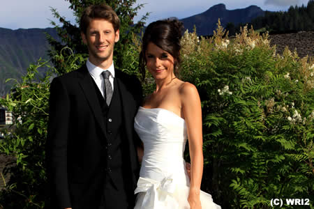 ロメ・グロジャンがフランスの美人リポーターと結婚！