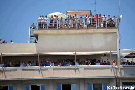 ベランダからもF1ヨーロッパGP観戦