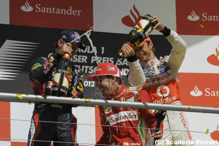 F1第10戦ドイツGP決勝の結果