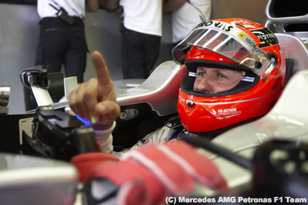 シューマッハ、ハンガリーGPでミス連発