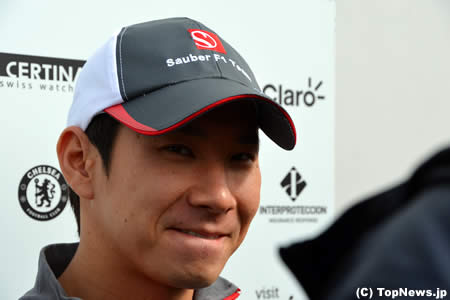 小林可夢偉「明日の対策を練ります」＝F1イギリスGP