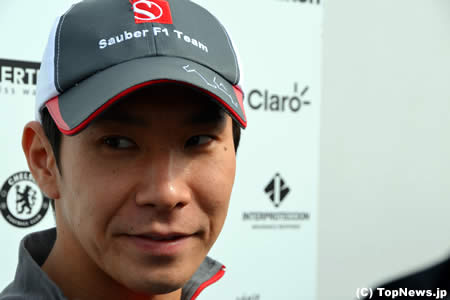 小林可夢偉、予選後の表情その1＝F1イギリスGP