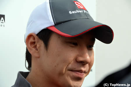 小林可夢偉、予選後の表情その2＝F1イギリスGP