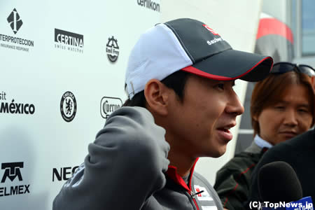 小林可夢偉、予選後の表情その3＝F1イギリスGP