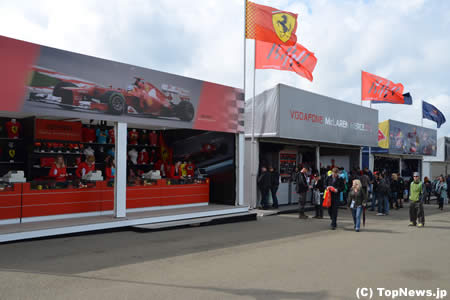 マクラーレン勝利、フェラーリ敗北の図＝F1イギリスGP