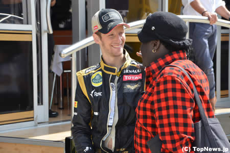 パドックのロメ・グロジャン　その1＝F1イギリスGP