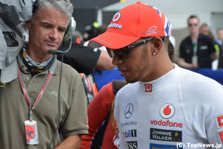 レース後のルイス・ハミルトン＝F1イギリスGP