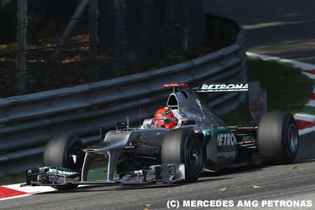 シューマッハ「調子は上向き」