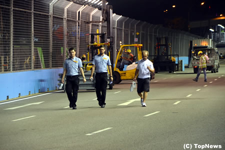 F1シンガポールGP開幕前の様子