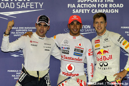 F1第14戦シンガポールGP予選の結果