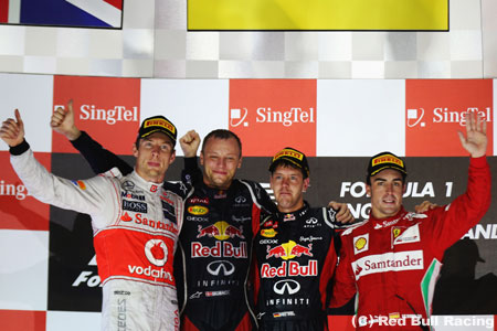 F1第14戦シンガポールGP決勝の結果