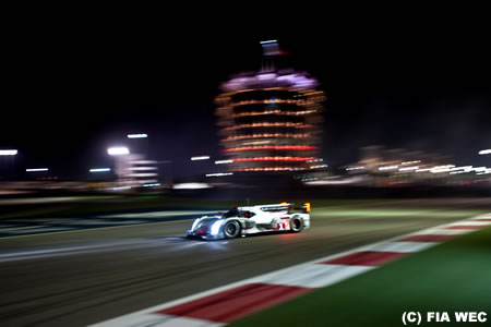 WEC第6戦バーレーン、アウディがハイブリッドで1-2