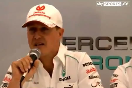 【動画】シューマッハ、F1引退会見