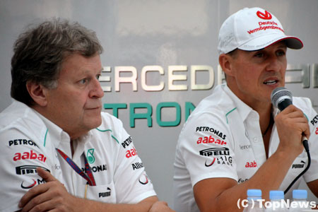 メルセデスがシューマッハに新しい仕事をオファー