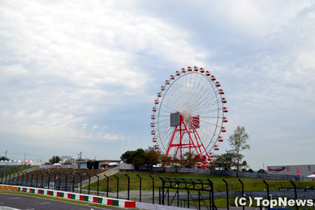 日本GP土曜、今日も晴れ間が広がる