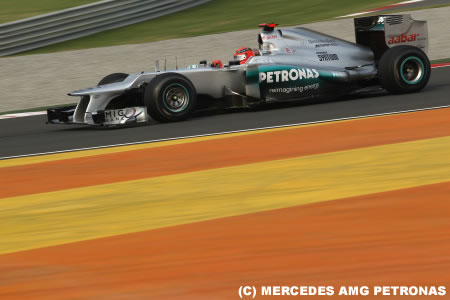 シューマッハ「タイヤを作動温度領域にできなかった」