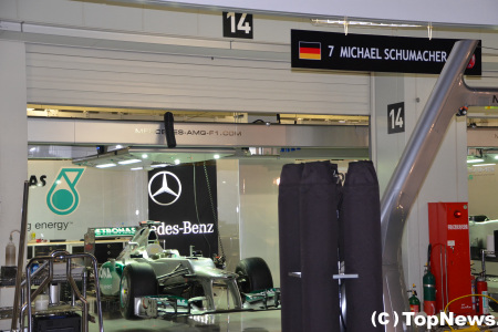 鈴鹿での戦いが最後となるシューマッハのガレージ