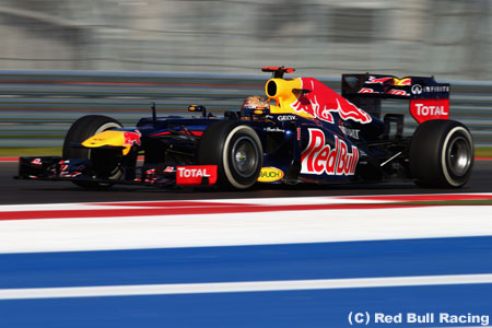 F1第19戦アメリカGPフリー走行3回目の結果