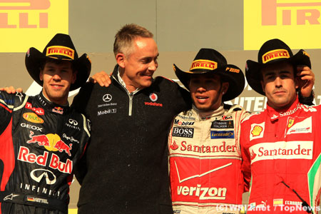 F1第19戦アメリカGP決勝の結果