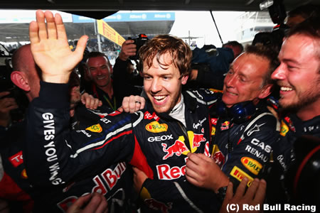 レッドブル、ベッテルに優勝ボーナス3億円を支給へ