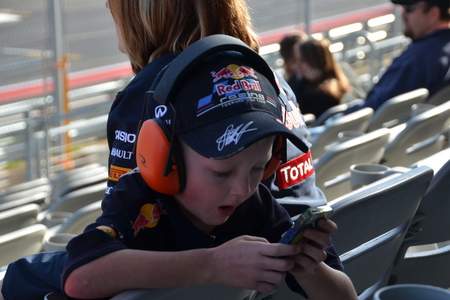 F1アメリカGP、F1を楽しむF1キッズ