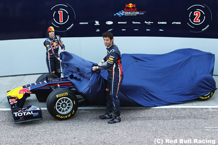 レッドブル、2013年型F1マシンRB9発表日が決定