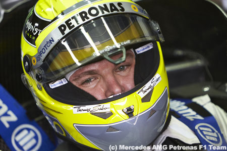 メルセデスAMG、ロズベルグが2013年F1カーの初走行を担当