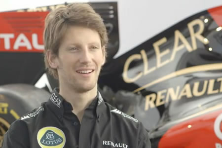 【動画】グロジャンのインタビュー（ロータス2013年F1マシンE21発表 ）