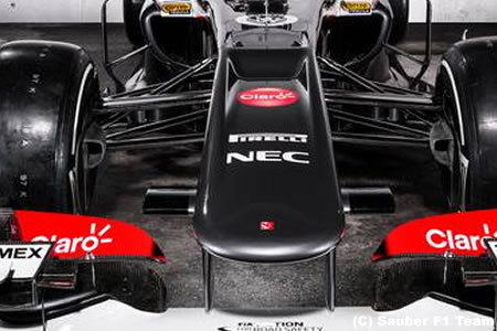 ザウバー、2013年F1マシンに特徴的なノーズを採用